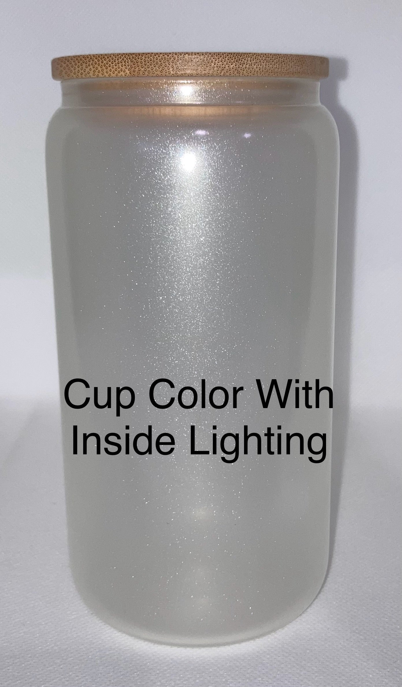 UV (sun) Color Changing & Glow In The Dark 16oz Glass Tumbler - Purple