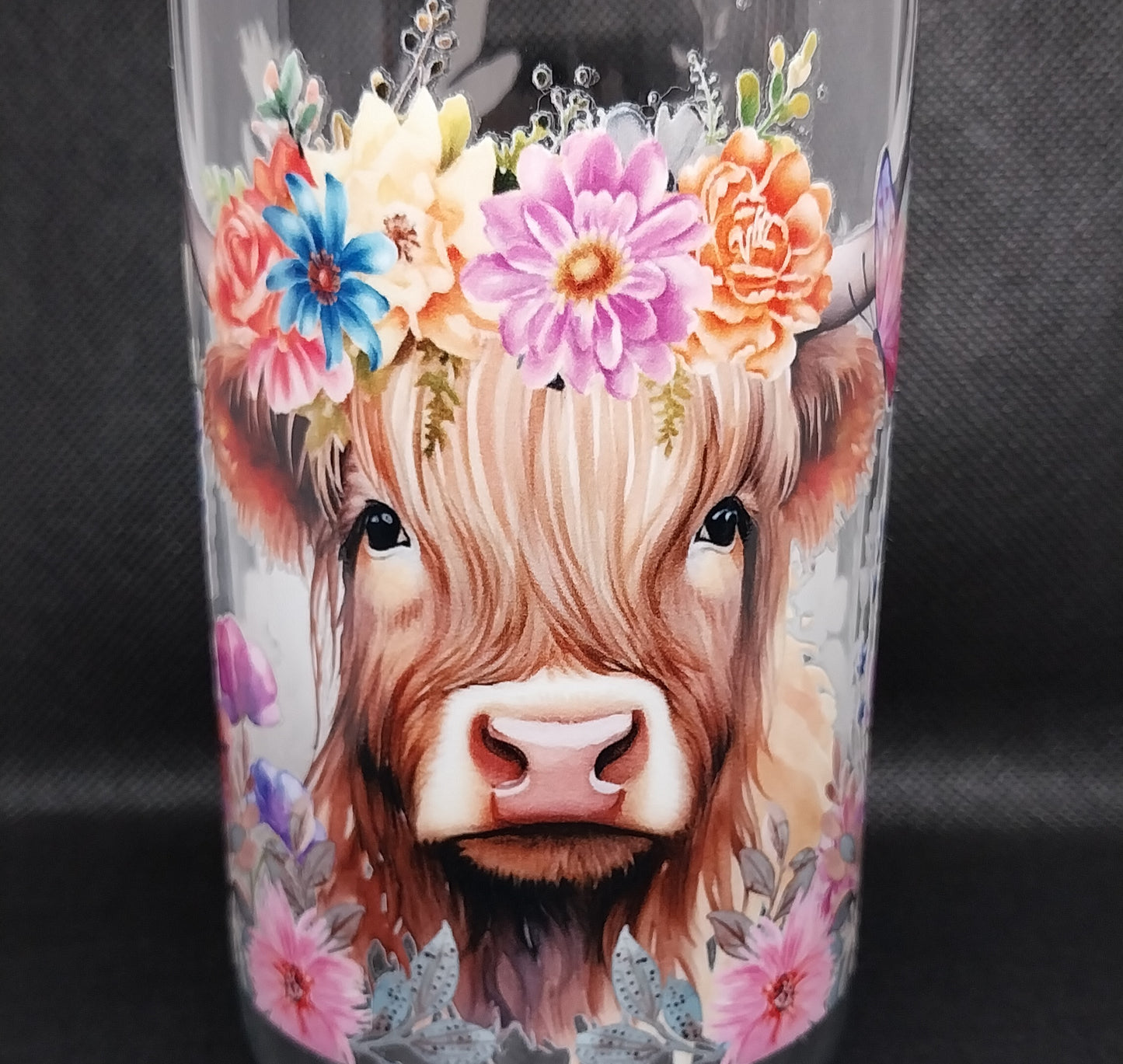 Highland Cow - Clear Glass