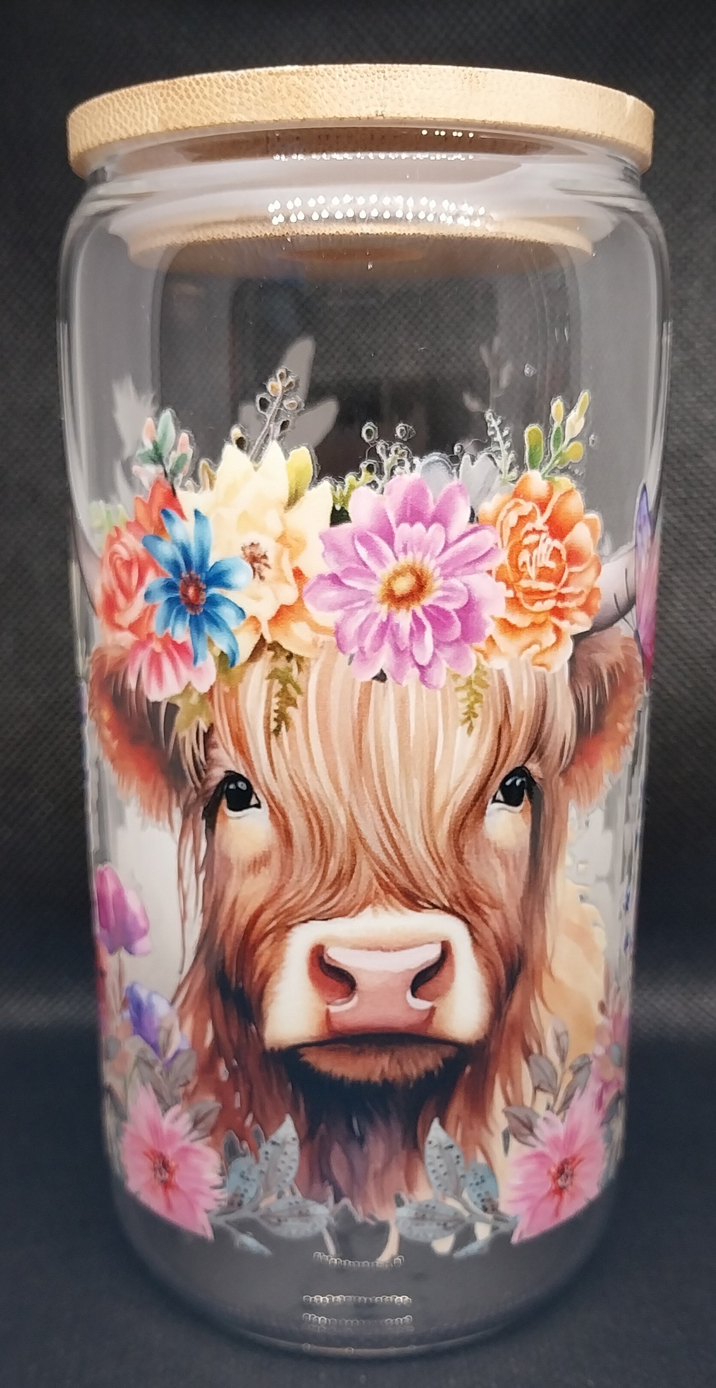 Highland Cow - Clear Glass