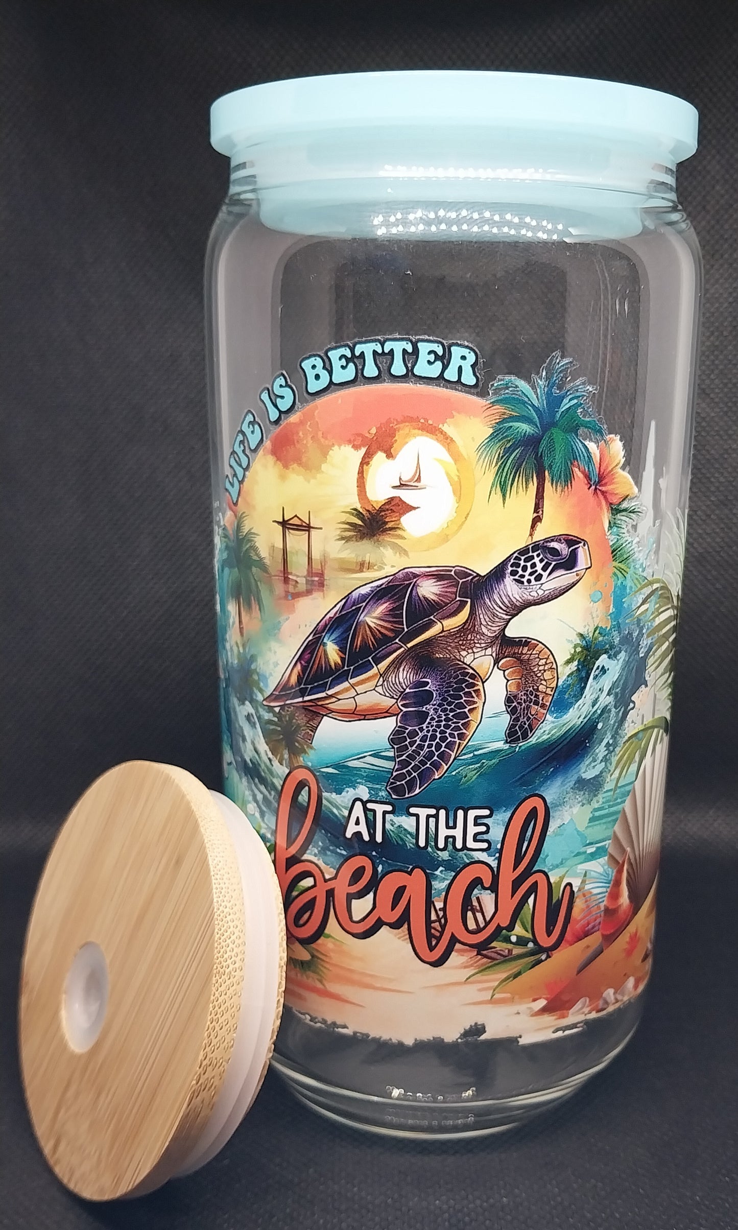 Life Is Better At The Beach - Clear Glass