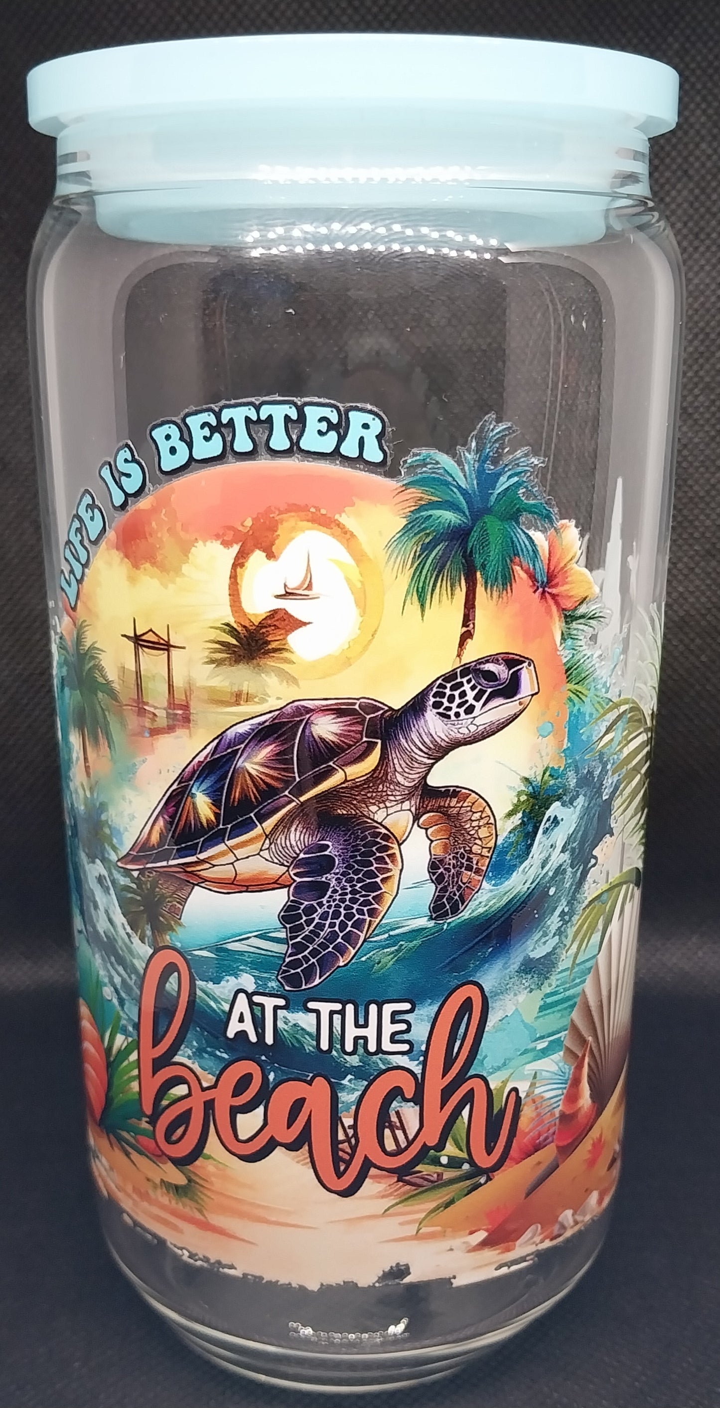 Life Is Better At The Beach - Clear Glass