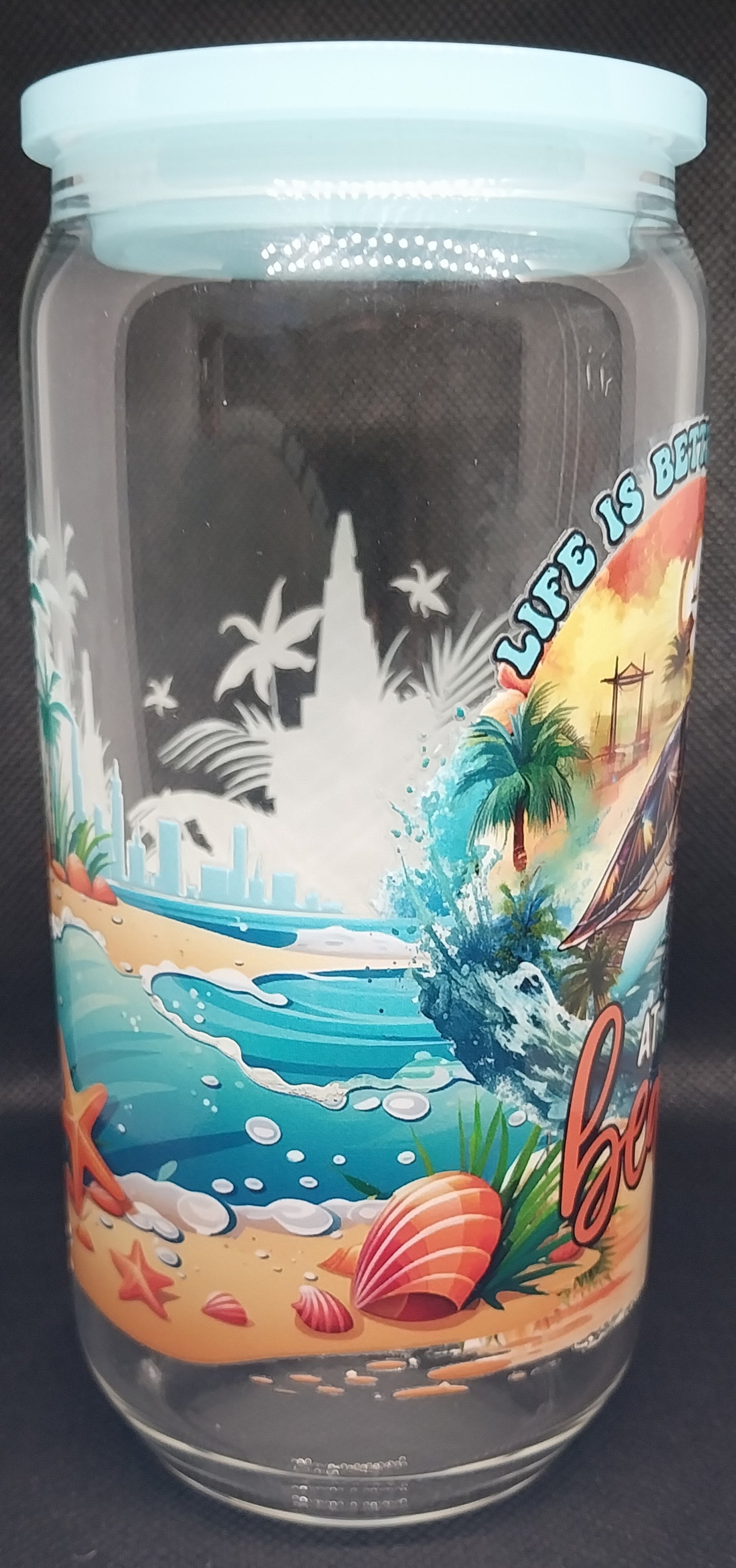 Life Is Better At The Beach - Clear Glass