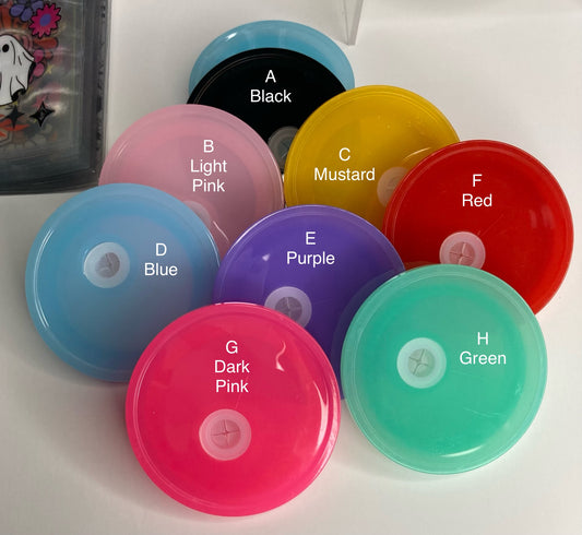 Colored Acrylic Lids