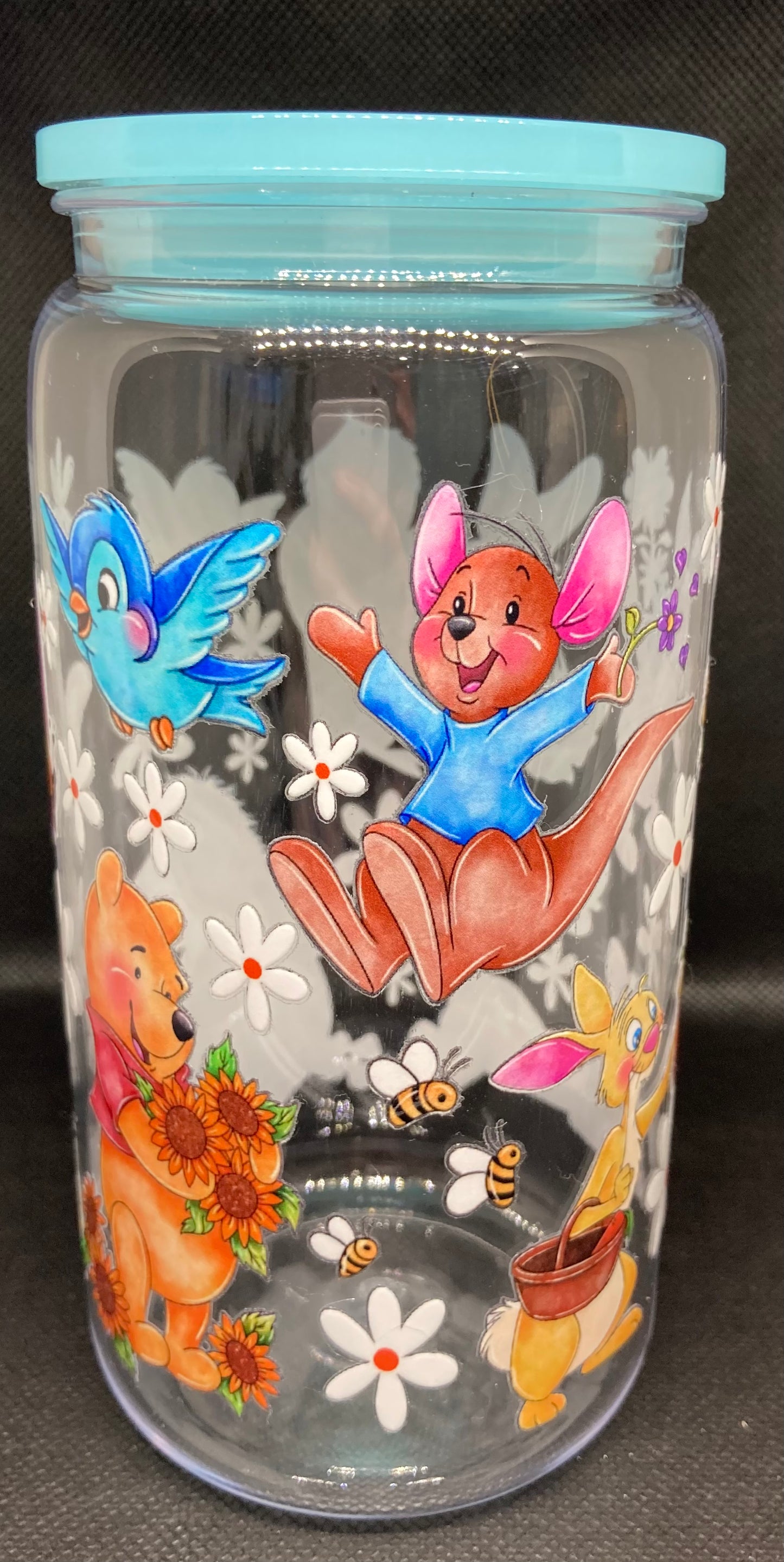 Spring Pooh 16oz - Clear Plastic