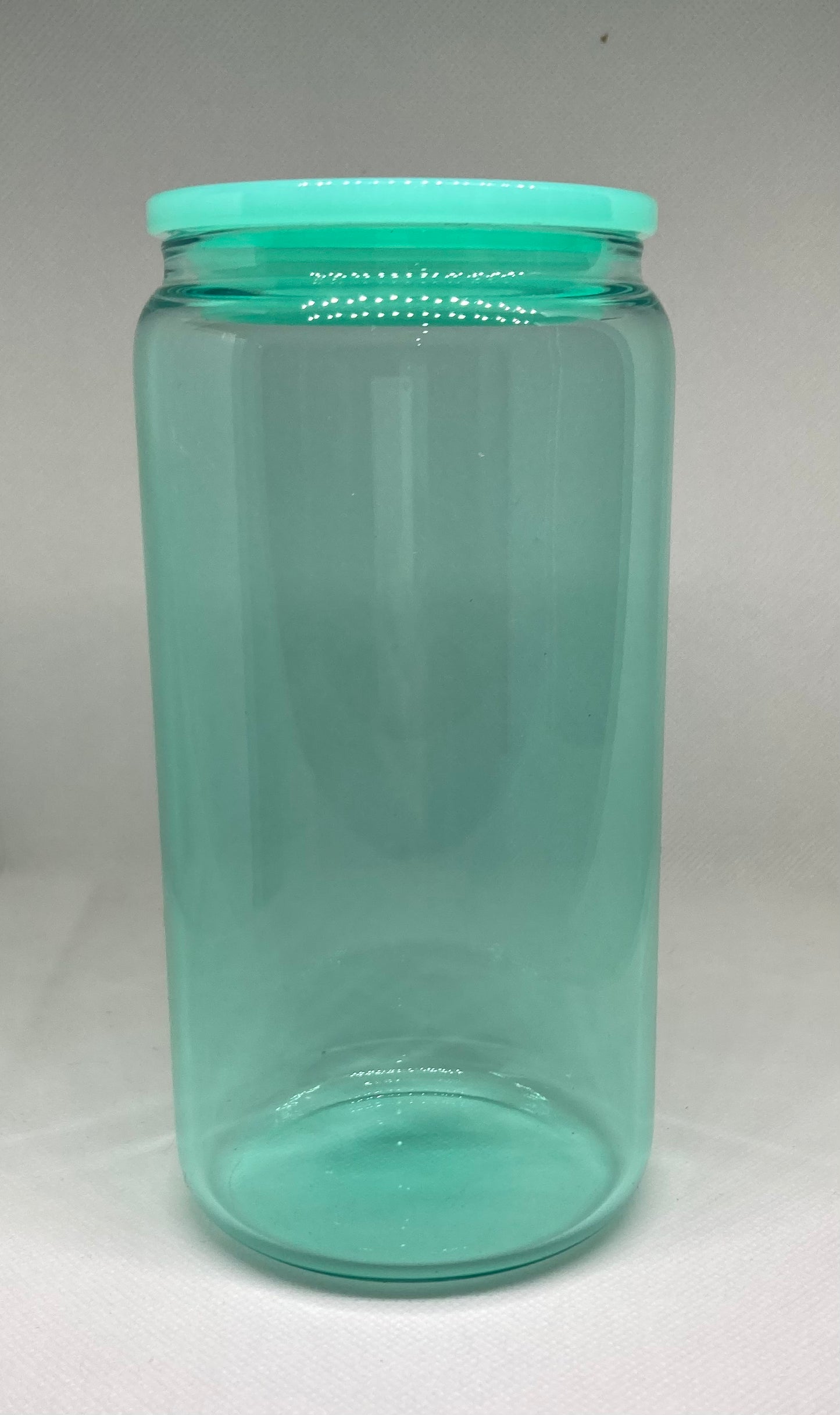 Green Jelly 16 oz Glass