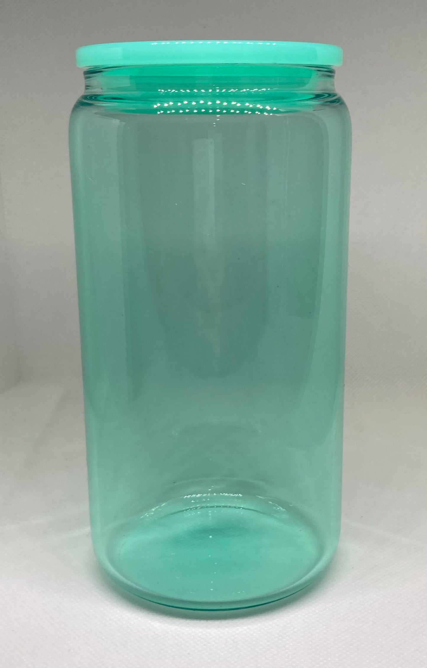 Green Jelly 16 oz Glass