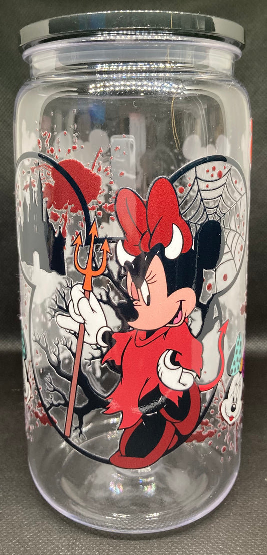 Minnie Halloween 16oz - Clear Plastic