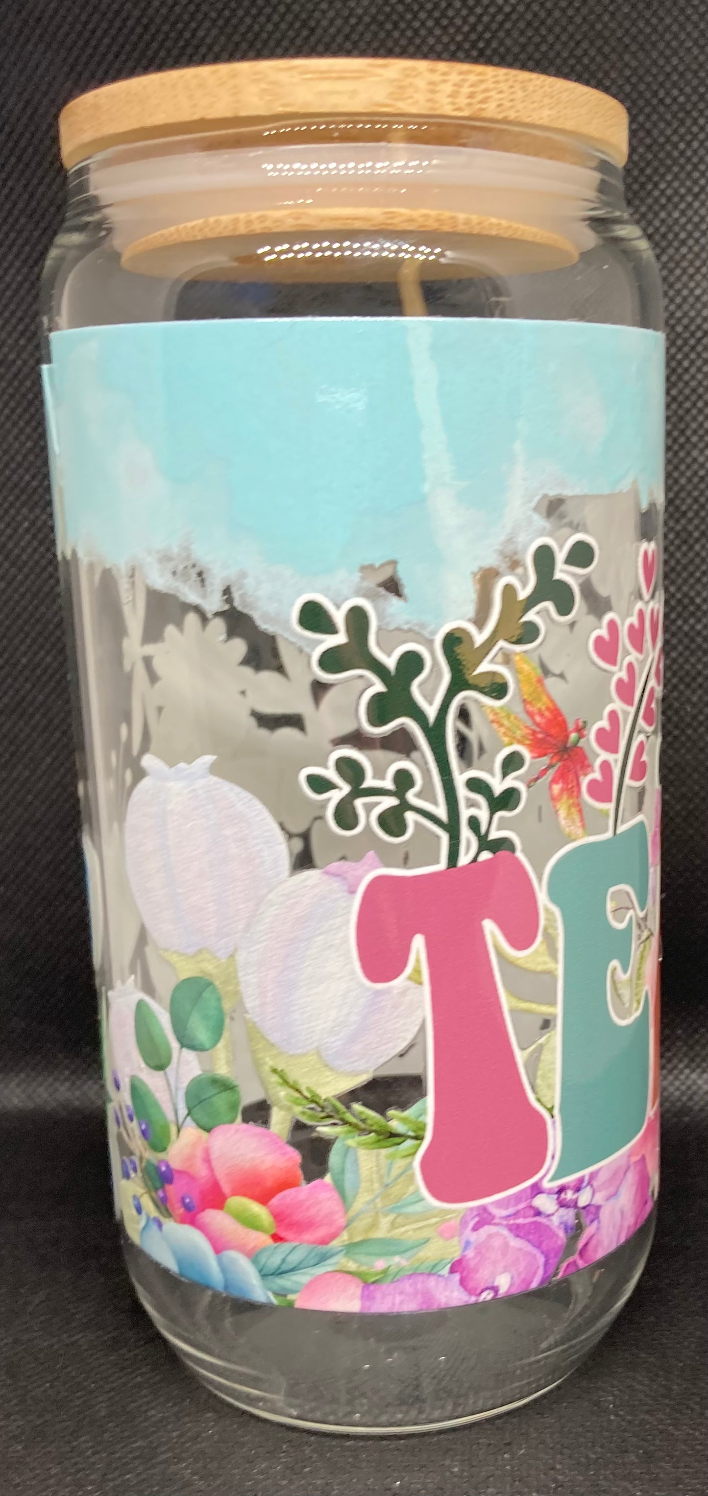 Teacher Floral - Clear Glass