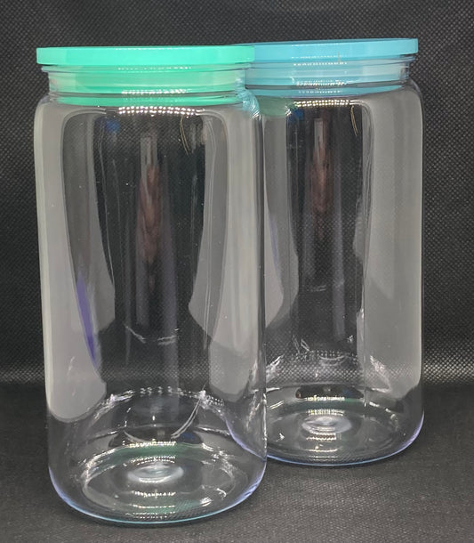 16oz Clear Plastic Tumbler