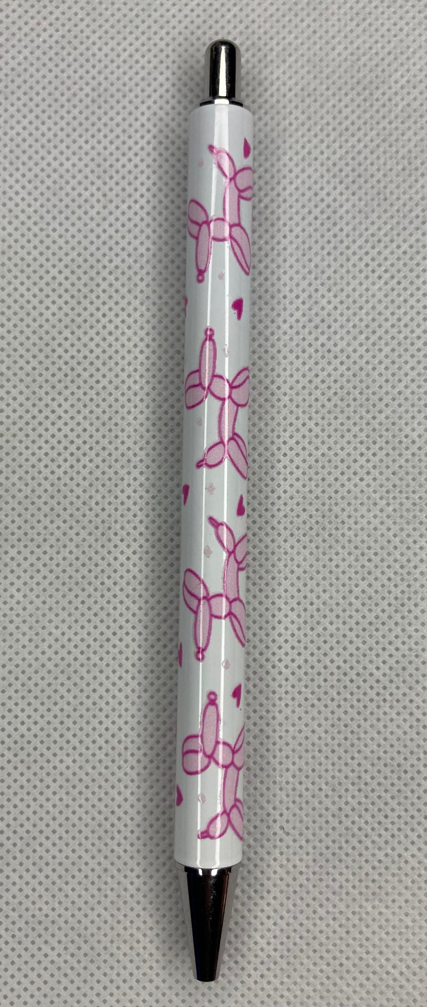 Pink Balloon Dogs Wrapped Pens